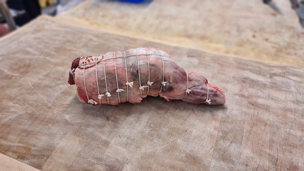 Whole boned and rolled leg lamb
