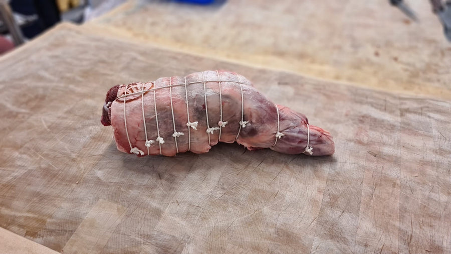 Whole boned and rolled leg lamb